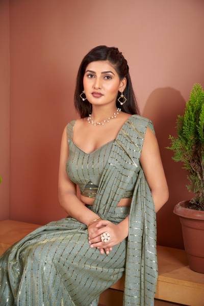 Dn 101015 By Amoha Designer Partywear Saree Collection